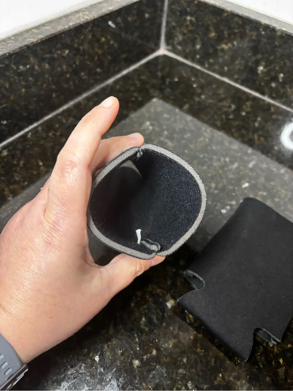 Pair of Black Can Coolers Groom & 